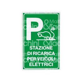 Cartello Stazione di ricarica per veicoli elettrici