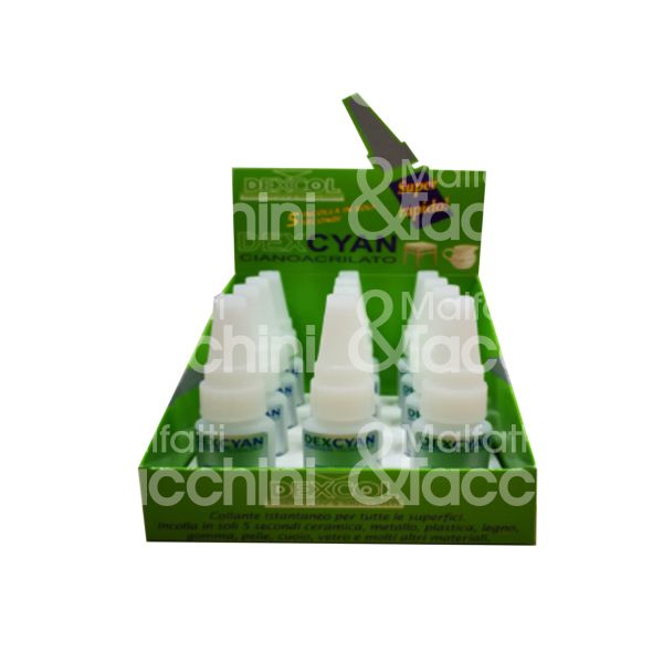 Al-ca 30dex01001 colla a base etilcianocrilato dexcyan flacone contenuto gr 10 utilizzo universale