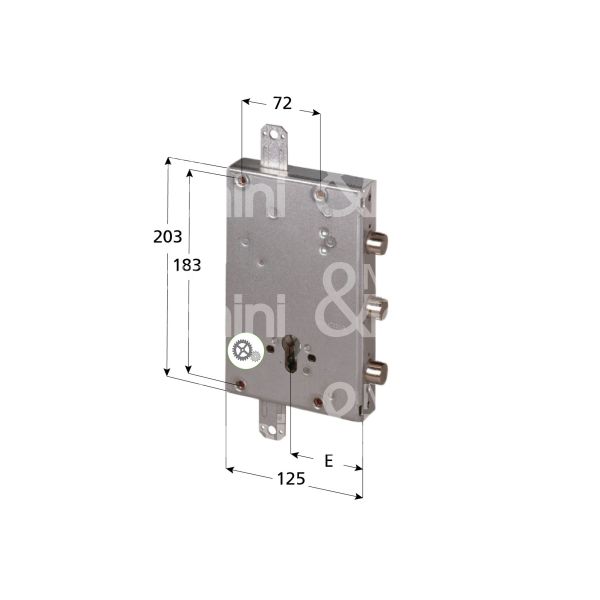 Cisa 56505480fq serratura blindata a cilindro triplice e 64 ambidestra 3 catenacci int. cat. 56 sporg. 3,5