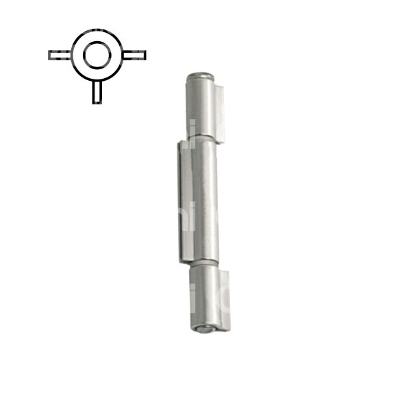 Comunello 410i100 cerniera a saldare perno sfilabile art. 410i sezione 3 ali acciaio inox l mm 100 - Ø mm 13