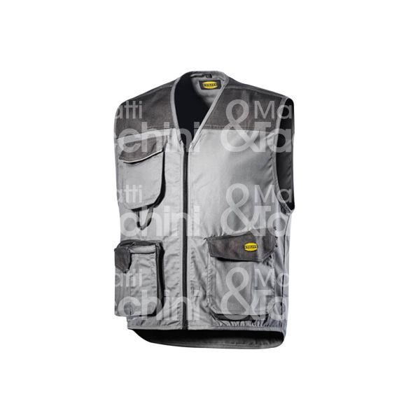 Diadora 160302gs gilet mover taglia s colore grigio acciaio