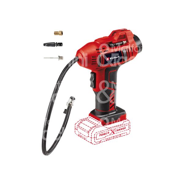 Einhell 2071010 compressore a batteria ce-cc 18 li-solo tensione 18 v pressione 11 bar