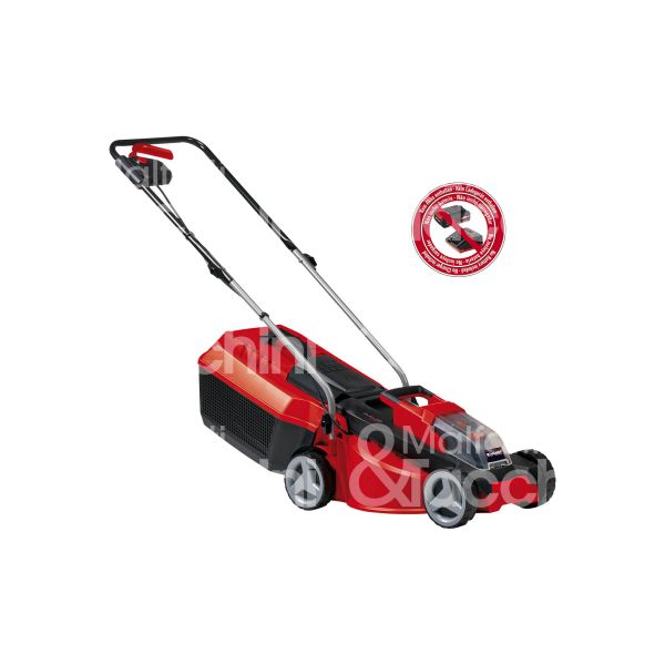 Einhell 3413157 rasaerba a batteria ge-cm 18/30 li-solo linea x-change potenza 18 v batteria senza taglio mm 300