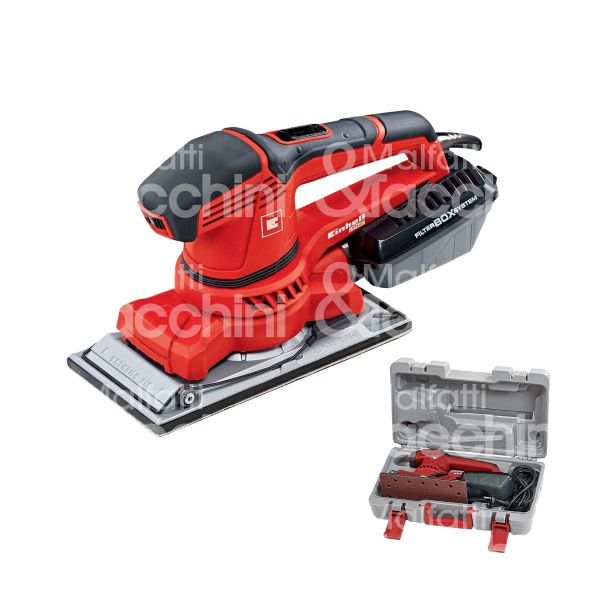 Einhell 4460620 levigatrice orbitale in valigetta te-os 2520e potenza 250 w platorello mm 230x115 carta mm 280x115