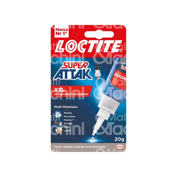 Henkel 2632807 adesivo istantaneo liquido super attak contenuto gr 20