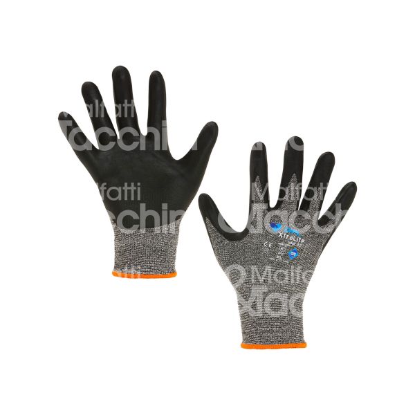 Icoguanti nxlf8 guanto spalmato mechanical safety 271 materiale palmo nitrile taglia 8 colore grigio/nero