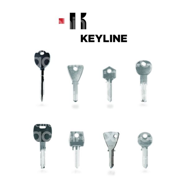 Keyline abu48 chiavi cilindro ottone nikelato