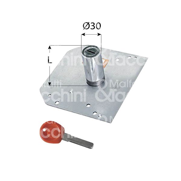 Moia j175/a4 cilindro per serrature a pompa ja 60 mm Ø 30 chiave punzonata cifratura kd cromo lucido