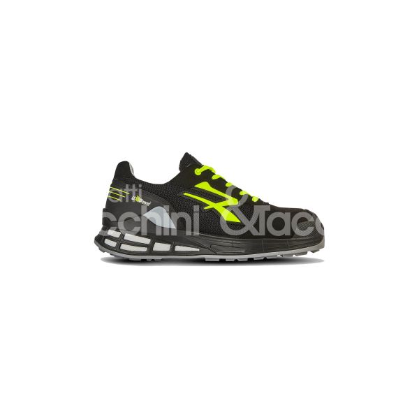 U-power e2002639 scarpa antinfortunistica bassa elvis classe di protezione s1p src esd taglia 39 colore nero/verde tomaia nylon scamosciato suola pu puntale airtoe lamina antiperforazione conformità en iso 20345:2011