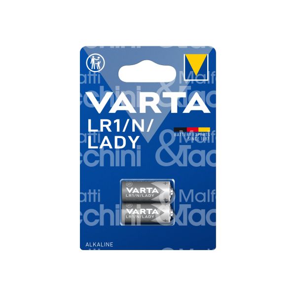 Varta 4001101402 pila lr1/n/lady alkaline confezione pz 2 - volts 1,5 v -