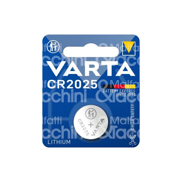 Varta 400276875 pila cr2025 bottone litio confezione pz 1 - volts 3 v -