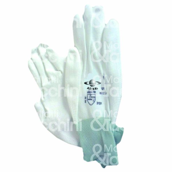 Import 90059 guanto spalmato astral materiale palmo nitrile taglia 7 colore bianco