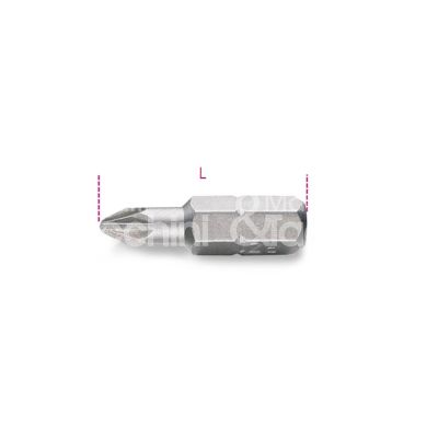 Art. 008610305 inserti pozidriv 1/4-l25 pz2