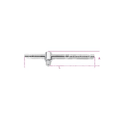 Beta 009000854 leva a t scorrevole art. 900/42 pollici maschio 1/4 pollici - l mm 115