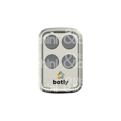 Art. 10714 radiocomando bt/botly rolling code e codice fisso grigio canali 4