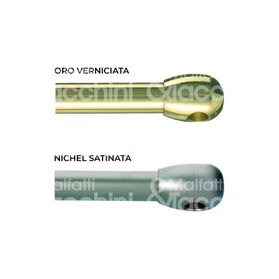 M&t casa 21470 bacchetta per tende attacco a scomparsa ottone oro verniciato misura mm 400/650