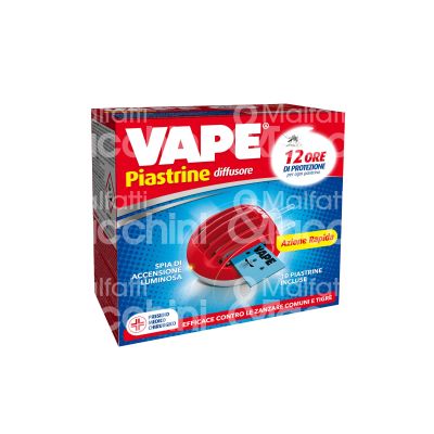 Vape 2018927 elettroemanatore vape art. 2018927 erogazione piastrine utilizzo zanzare