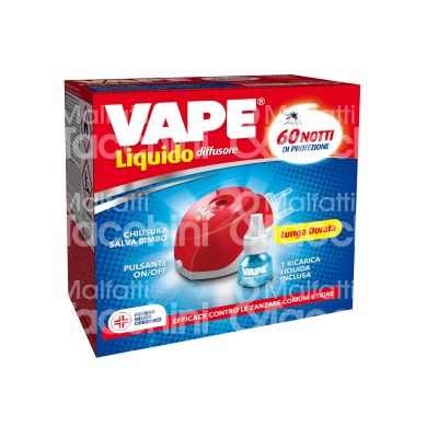 Vape 2019431 elettroemanatore vape art. 2019431 erogazione liquido utilizzo zanzare