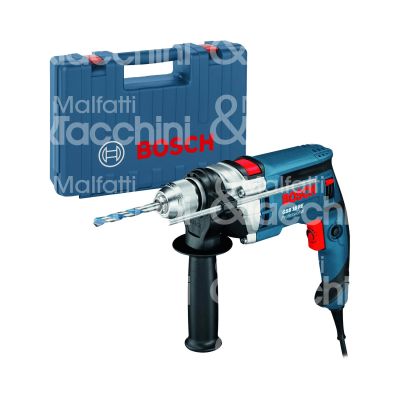 Bosch 060114e500 trapano a filo con percussione gsb 16 re linea professional potenza 750 w mandrino autoserrante serraggio mm 1,5 - 13 peso kg 2,2