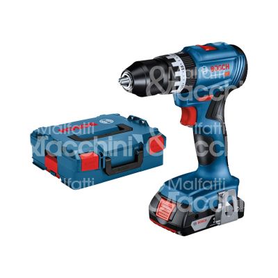 Bosch 06019k3302 trapano a batteria gsb 18v-45 linea professional potenza 18 v batteria 2 x 2,0 ah serraggio mm 1,5 - 13 peso senza batteria kg 1