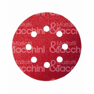 Bosch 2608605640 disco abrasivo con fori per levigatrice art. 2608605640 tipo rotorbitale Ø mm 125 grana 40 fissaggio velcro