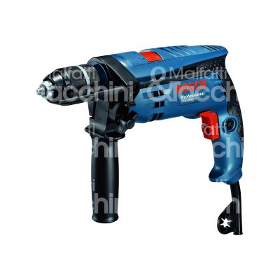 Bosch 601228200 trapano a filo con percussione gsb 1600 re linea professional potenza 750 w mandrino autoserrante serraggio mm 1,5 - 13 peso kg 2,2