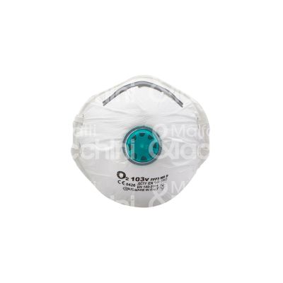 Bls 8006182 mascherina protezione classe ffp3 nr d bls o2 103v colore bianco livello di protezione ffp3 nr d filtro valvola