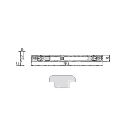 Cisa 06463720 contropiastra metallo ambidestra