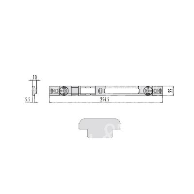 Cisa 06463820 contropiastra metallo ambidestra