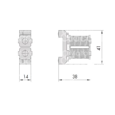 Cisa 07009000 bobina 12 volt ambidestra