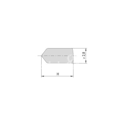 Cisa 07551020 perno n 2 per cilindri c2000 misura mm 5,85 Ø 2,8