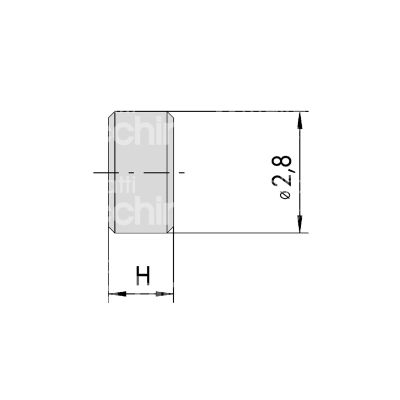 Cisa 07555030 pastiglia n 3 per cilindri c2000 misura mm 1,85 Ø 2,8