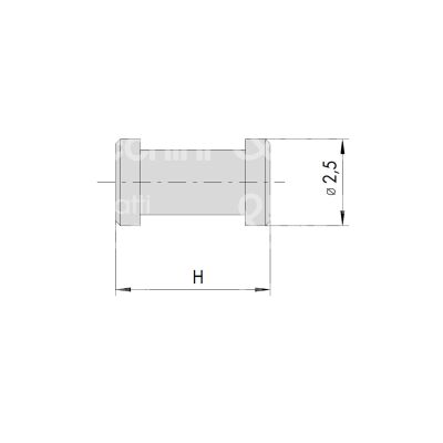 Cisa 0757283 controperno n 1 per cilindri sigillo misura mm 7,0 Ø 2,5