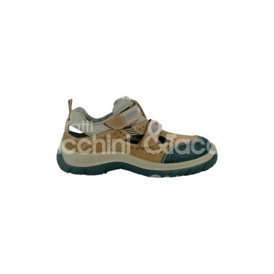 Cofra can40 scarpa antinfortunistica a sandalo canarie classe di protezione s1 p src taglia 40 colore beige tomaia pelle scamosciata suola pu bidensita' conformità en iso 20345:2011