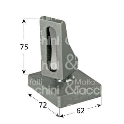 Comunello 105-20 perno cardine inferiore per cancello perno sferico art. 105-20 acciaio h mm 75