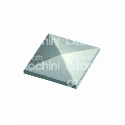 Comunello 165030 copripilastro grezzo quadro art. 165.30 acciaio non zincato Ø mm 30 x 30 h mm 12