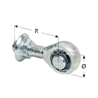 Comunello 81m24 cardine superiore a cuscinetti art. 81-m24 acciaio zincato regolabile si filetto m 24 portata 200 kg