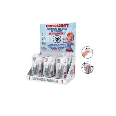 Defence system 43983 espositore spray per occhiali limpidalente confezione pz 9 colore multicolor