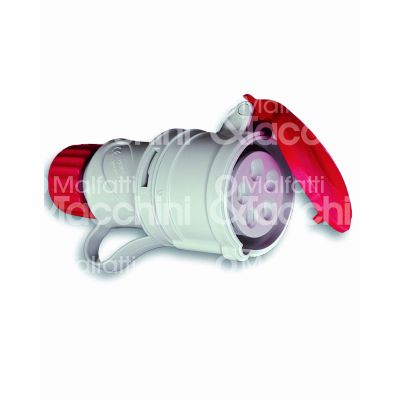 Fme fanton 71125 presa industriale art. 71125 rosso 3 p + n + t 32 a - 380v - ip 44