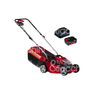 Einhell 3413155 rasaerba a batteria ge - cm 18/30 li linea x-change potenza 18 v batteria 3 ah taglio mm 300