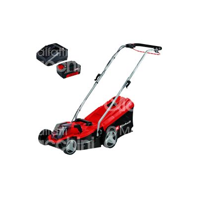 Einhell 3413260 rasaerba elettrico a batteria ge - cm 18/33 li linea x-change potenza 18 v batteria 1 x 4 ah taglio mm 330