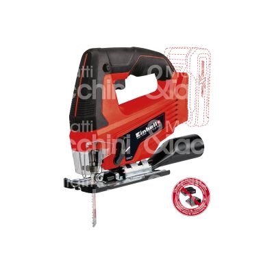 Einhell 4321209 seghetto alternativo tc-js 18 li-solo gamma x-change potenza 18v senza batteria movimento pendolare peso senza batteria kg 1,63