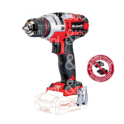 Einhell 4513870 trapano a batteria solo te-cd 18 li e gamma x-change linea expert plus potenza 18 v batteria senza serraggio mm 13 peso senza batteria kg 1,1