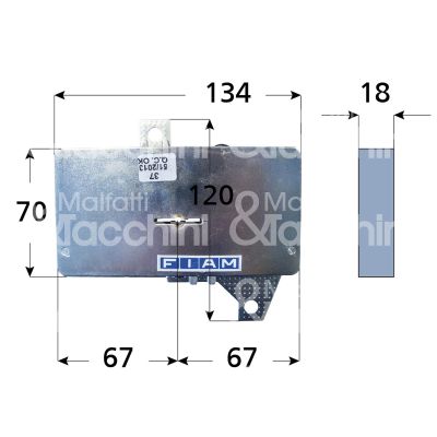 Fiam 31320015 serratura interna ambidestra chiavi : 1 di cambio lunghezza 75 cifratura kd