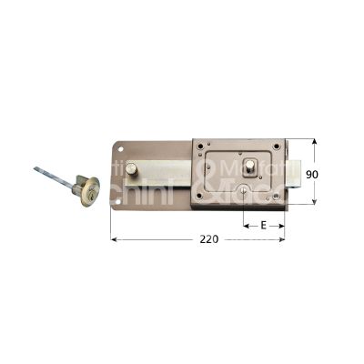 Fbd srl 270bbis50 ferroglietto 5 ½ mandate e 50 dx cilindro tondo staccato chiave piatta