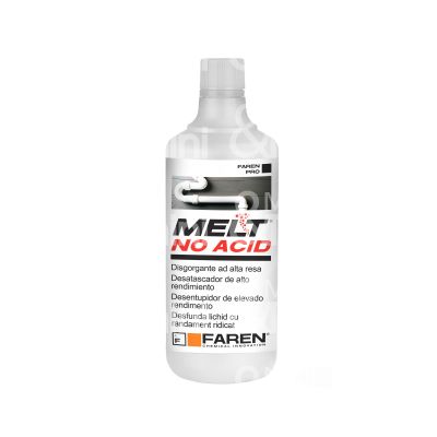 Faren melt1000 disgorgante liquido no acid melt utilizzo scarico domestico contenuto ml 1000