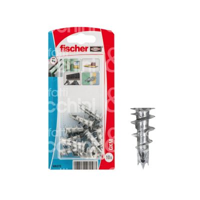 Fischer 505373 tassello per cartongesso gkm k confezione pz 10 acciaio