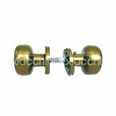 Ghidini 77486751000 pomolo accoppiato universal alluminio bronzato Ø mm 55 quadro mm 8x70 Ø rosetta mm 51