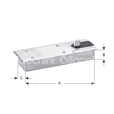 Geze 102084 chiudiporta pavimento ts 500 nv forza 1÷4 senza fermo portata kg max 150