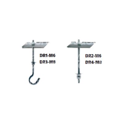 G.b. fissaggi han11 tassello ancorina dr1 occhiolo aperto Ø foro mm 16 acciaio passo m 6 x 100